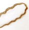 Jute Burlap Ribbon Zigzag Beige 5M Roll
