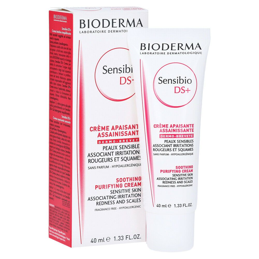 BIODERMA SENSIBIO DS+ SOOTHING PURIFYING CREAM 40 ML