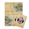 Pirates Map Invitation Treasure Map 4inx5in 8 pcs