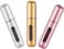 Generic 3 Pcs Portable Mini Refillable Perfume Atomizer Refillable Bottle, Empty Spray Bottle for Traveling, Multicolor