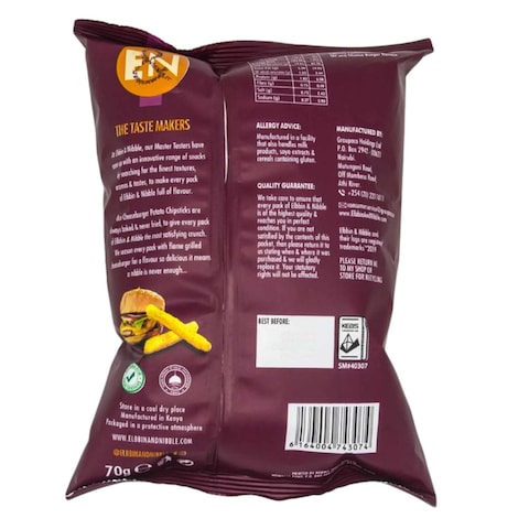 Elbbin  Nibble Potato Cheese Burger Chips Stick 70G