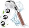 Showay Handheld Shower Head, High Pressure With Water Saving 3 Modes Settings Detachable Filter Shower Head For Hair &amp; Skin With Replaceable Mineral Balls, Clear Shower Head, Shower01