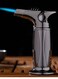 Alsaqer-Jet Flame Windproof Butane Gas Lighter/Bakhoor Charcoal Lighter/Jobon Torch Lighter/BBQ Lighter (Black)