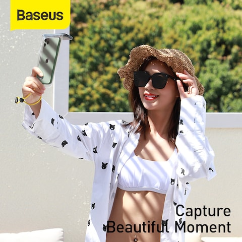 Baseus AquaGlide Waterproof Phone Case, IPX8 Certified 30M Waterproof Phone Pouch Waterproof Cell Phone Case Fit for Big Phones up to 7.2&quot; For iPhone 15 Pro Max/Plus/14/13/12/S24/S23 Ultra White