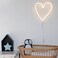 Neon Warm White Heart-Shaped LED Light 38x29.5cm