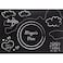 Creative Converting- Chalkboard Program Placemats  8pcs< >9.5inx13.25in< >Black/White< >