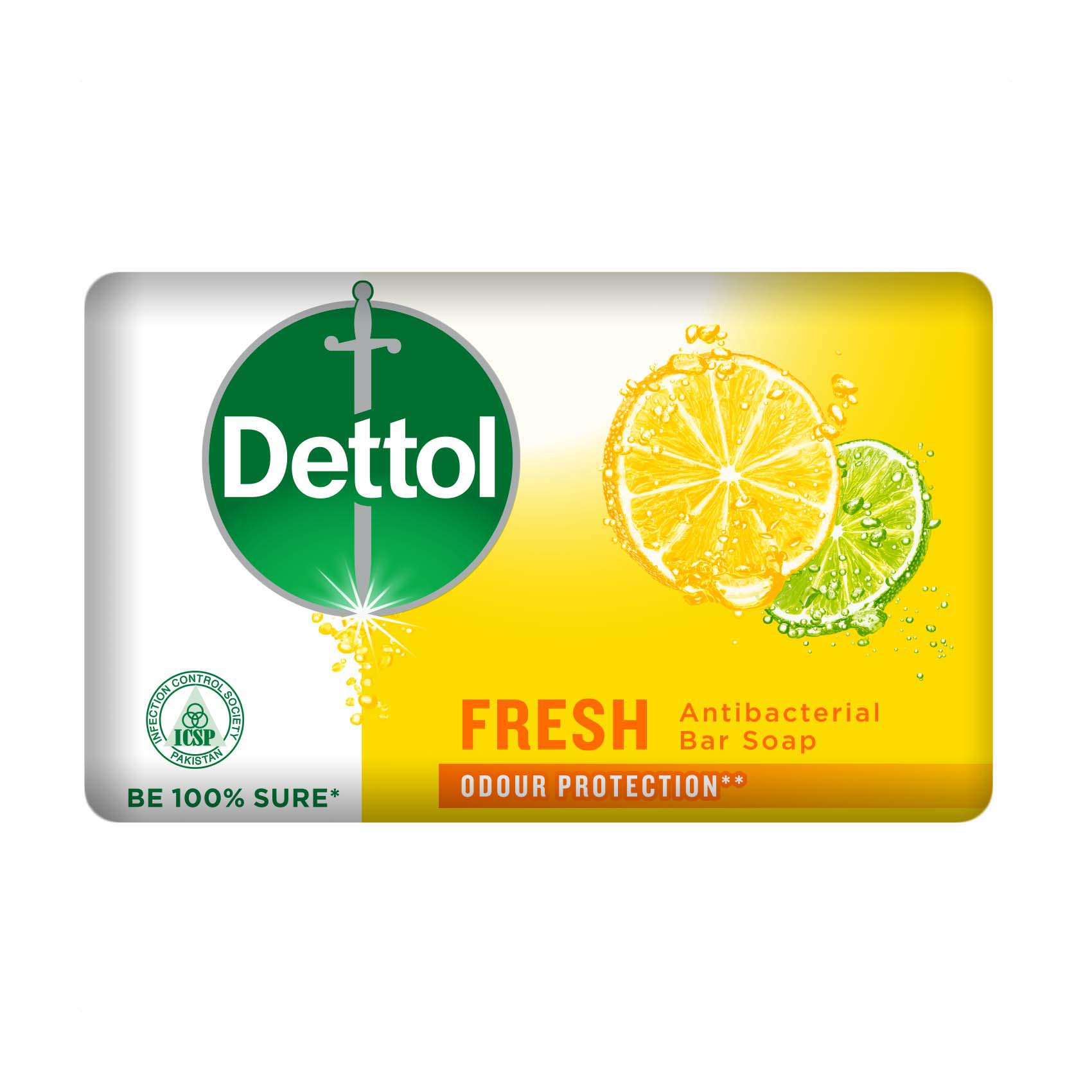Dettol Fresh Lemon Bar Soap 85 gr (Pack of 3)