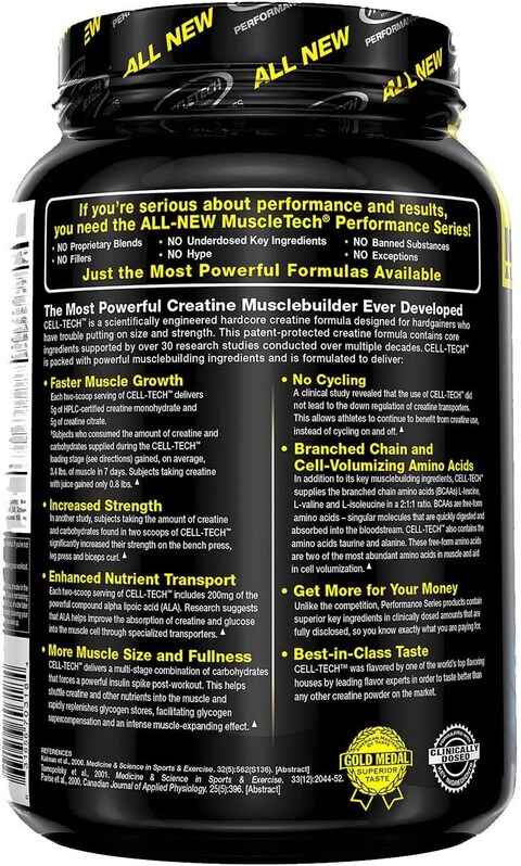Muscletech Cell Tech Creatine Formula, Fruit Punch, 3 LB