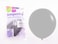 Sempertex 3 pcs, 24" Round Balloons, Fashion Grey, Latex Balloons