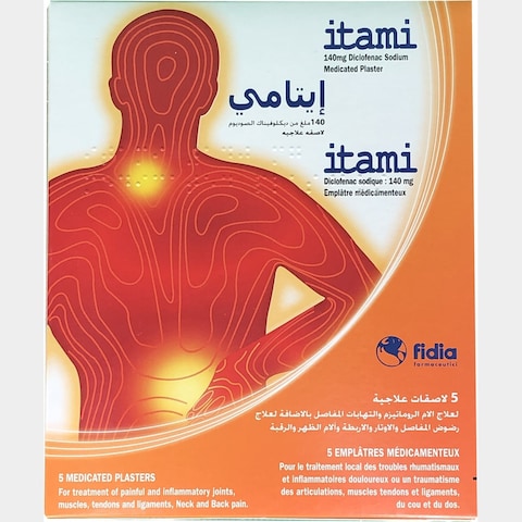 Itami 140mg 10Cmx14Cm Plaster 5 Per Pack