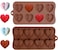 8 Cavity Diamond Heart Shape Silicone Chocolate Moulds 3D Love Diamond Wax Melt Moulds,Silicone Mould for Handmade DIY Cake Chocolate Jelly Ice Cube