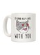 muGGyz Printed Ceramic Coffee Mug White