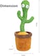 Generic Dancing Cactus Toy, Blueland Electric, Shaking, Recording, Singing, Talking Toys, "Repeat Your Speech" Plush Stuffed Gift For Toddler, Baby, Kids, Age 1 2 3 4 5 6 7, Bw00017