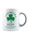 muGGyz Printed Ceramic Coffee Mug White