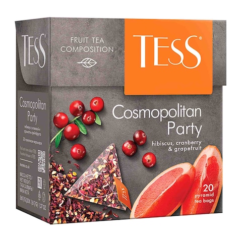 Buy Tess Cosmopolitan Party Fruit 20 Tea Bags in UAE