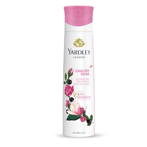 Yardley London English Rose Refreshing Body Spray Clear 150ml