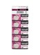 Pack Of 5 CR2016 Coin Battery Silver