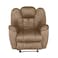 Penhaligon's Velvet Rocking &amp; Rotating Recliner Chair - Light Brown