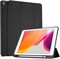 Ntech Slimshell Case For New iPad 8th Gen (2020) / 7th Generation (2019) 10.2 Inch - [Built-In Pencil Holder] Soft Tpu Protective Stand Back Cover With Auto Wake/Sleep, Black