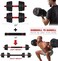 YALLA HomeGym 40KG Adjustable Dumbbells Barbell Set, 7 in 1 Weights Dumbbells with Connecting Rod