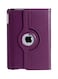 Generic Leather 360 Degree Rotating Case Cover Stand For Apple iPad 2 Apple iPad 3 Apple iPad 4 Purple