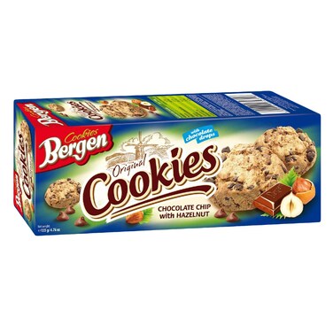 BERGEN CHOCO CHIP HAZELNUT COOK135G