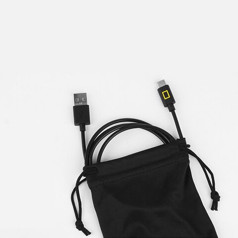 National Geographic Type C Cable 1.2M USB C Cable Fast Charging Compatible Basic USB Cable -Black