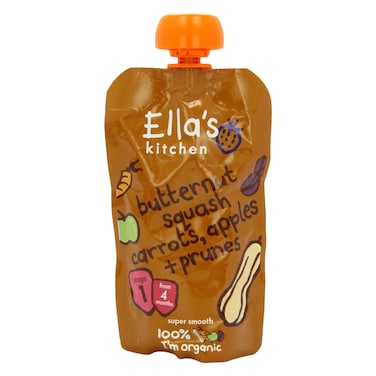Ella39S Kitchen Organic Butternut Squash Carrot Apples And Prunes Puree 120G