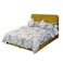 In House Lamar Velvet Bed Frame - Single - 200x100 cm - Gold