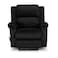 In House Velvet Rocking Recliner Chair - Black - AB02