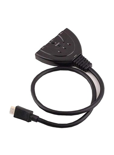 Generic - 3-Port HDMI Auto Switch Splitter Switcher Hub Black
