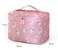 Travel Makeup Cosmetics Storage Bag With More Capacity For Women With Beautiful Print.