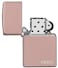 Zippo Classic Lighter 49190ZL Zippo Logo Laser Engraved in the Lower Corner High Polish Rose Gold Windproof | Metal Material - Rose Gold