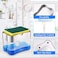 Generic Dishwashing Soap Dispenser, Soap Dispenser Sponge Holder 2 In1, Dish Soap Dispenser Caddy, Countertop Soap Dispenser, Soap Pump Dispenser, Sponge Caddy, 13 Ounces, Silver