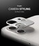 Ringke Camera Styling Compatible with Apple iPhone 12 Camera Lens Protector Aluminum Frame Tough Styling Bezel [ Designed Lens Protector for iPhone 12 ] - Silver