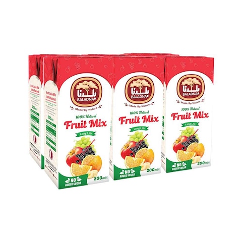 Baladna Long Life Fruit Mix Juice 200mlx6&#39;s