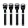 Olsenmark Rechargeable LED Flashlight, 4PC- Super Bright CREE-XPE LED Torch Light - 1500 Distance Range - Powerful Torch for Camping, Hiking, Trekking, Outdoor.