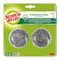 Scotch-Brite Stainless Steel Metal Spiral Scrubber Scouring Pad 2 PCS