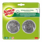 Buy Scotch-Brite Stainless Steel Metal Spiral Scrubber Scouring Pad 2 PCS in UAE