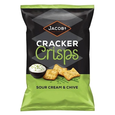 Jacobs Sour Cream and Chive Cracker Crisps, 150g