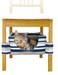 Gimcat UNDER CHAIR BED YELLOW 30x15x30CM