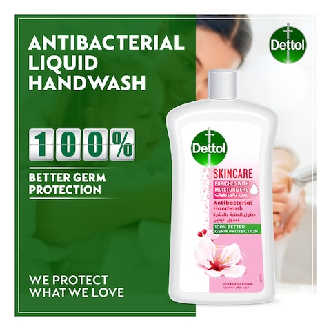 Dettol Skincare Anti-Bacterial Liquid Handwash Pink 1L