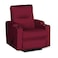 In House Velvet Rocking &amp; Rotating Cinematic Recliner Chair With Cups Holder - Burgundy - AB08