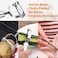ECVV Potato Vegetable Peeler,3 Piece Peeler for Kitchen Set Including Y &amp; I Shaped Vegetable Peeler with Julienne Slicer and Swivel Peeler, Stainless Steel Kitchen Tool Kit for Fruit Chicken SILVER