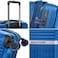 Cabinpro Hard Case Small Carry On Luggage Trolley For Unisex Polypropylene Lightweight 4 Double Wheeled Suitcase With Built In TSA Type Lock Travel Bag CP002 Sapphire Blue