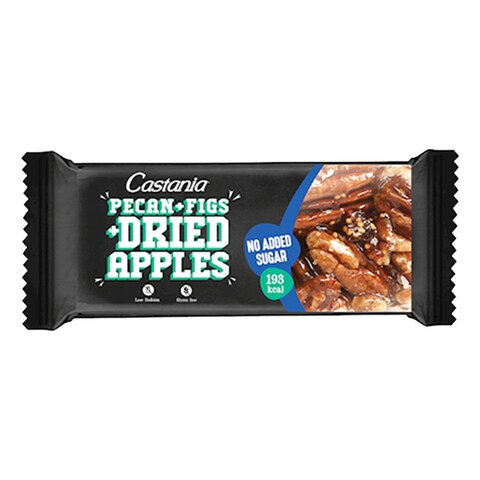 Castania Dried Apples Pecan and Figs No Added Sugar Bar 38g Pack of 3
