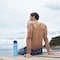 ANEMOSS Anchor Tritan Water Bottle, 1000 ml / 33.8 oz, High-Quality Material, Multi-functional and Durable, BPA-Free, Portable with Strap Attachment, Suitable for Sports and Travel, Blue