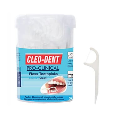 Cleo-Dent Pro Clinical Floss Toothpicks 030 50 Pieces