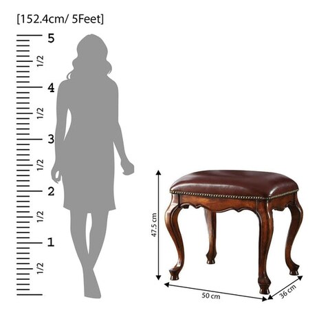 Hand Carved Teak Wood Stool