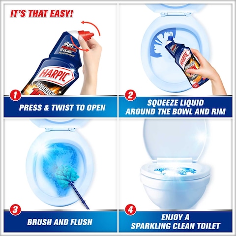 Harpic Original 10X Power Plus Toilet Cleaner, 1L